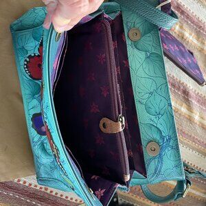 Anuschka Turquoise Shoulder Bag